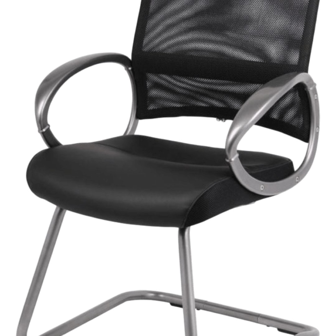 Boss Mesh Back W/ Pewter Finish Guest Chair - Image 5