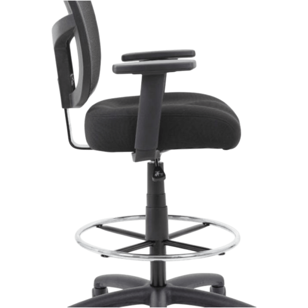B315-gy Task Chair W/b909jarm And Footring - Image 5