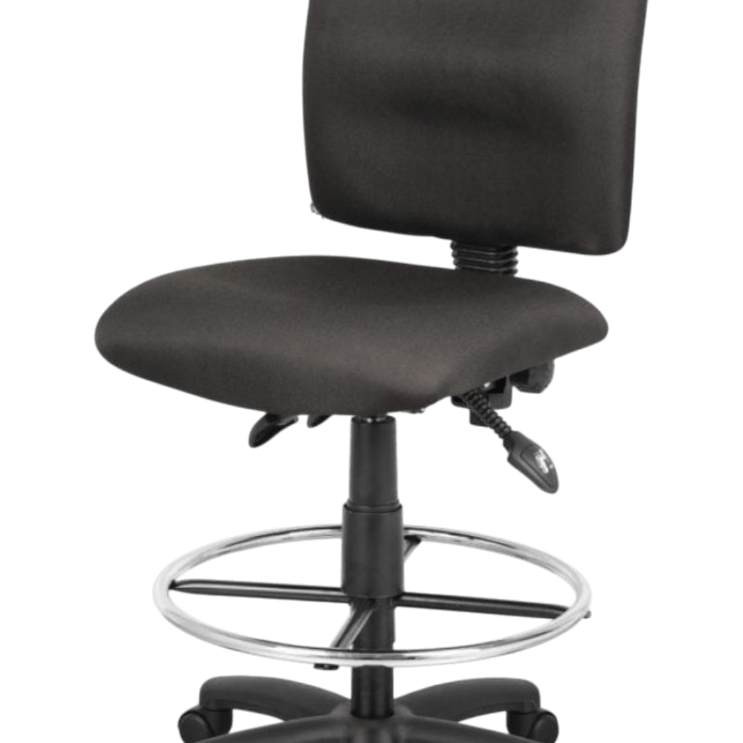 White Stack Chair With Chrome Frame - Image 10