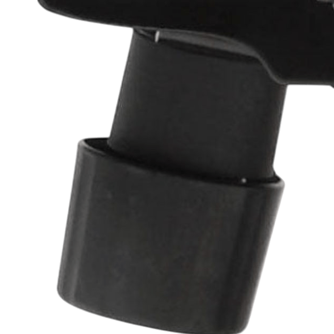 Boss Black Leather Task Chair W/ Loop Arms - Image 9