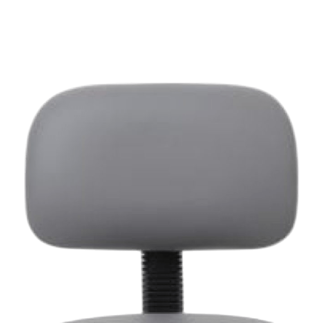 Chrome Frame Gray Vinyl Chair With Footring - Image 3