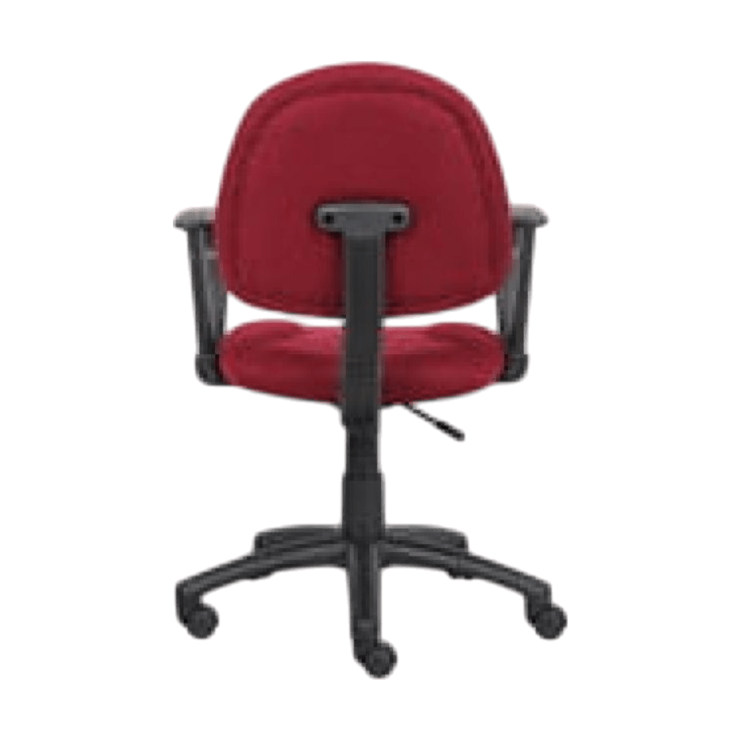 Boss Perfect Posture Deluxe Office Task Chair with Loop Arms, Burgundy - Image 5