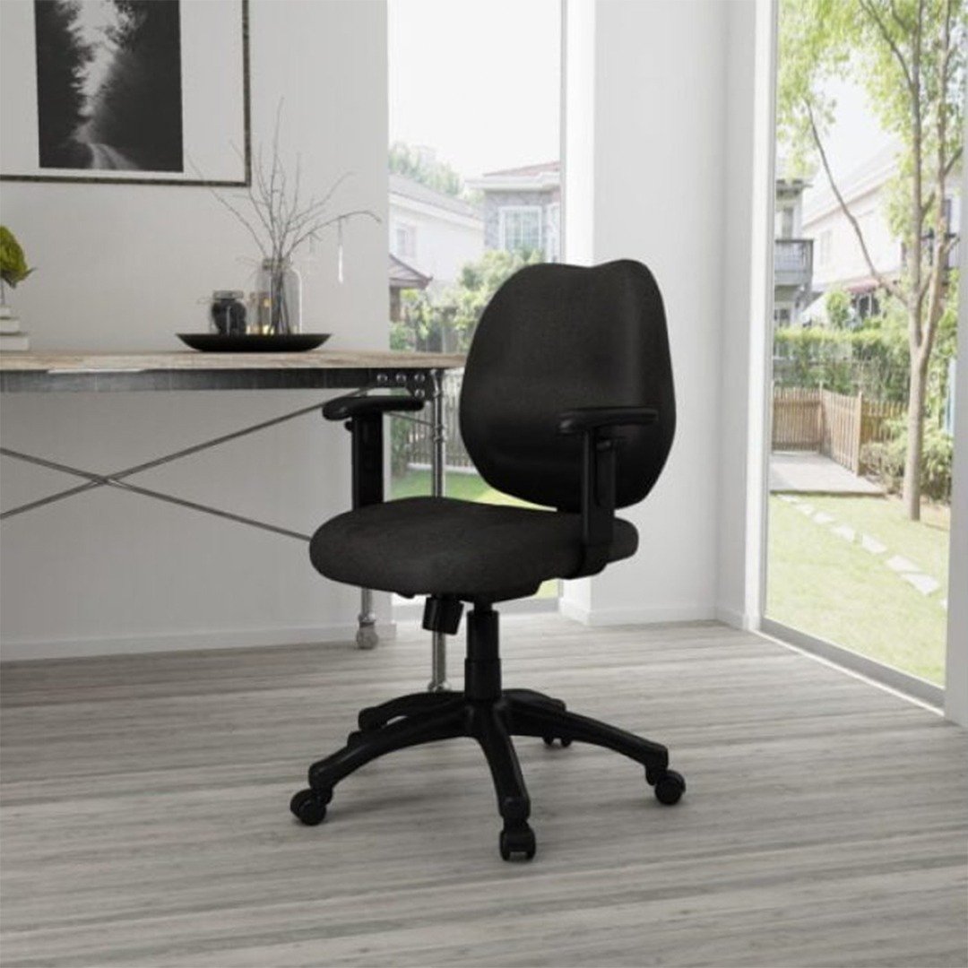 Black Stack Chair With Chrome Frame 1pc Pack - Image 4