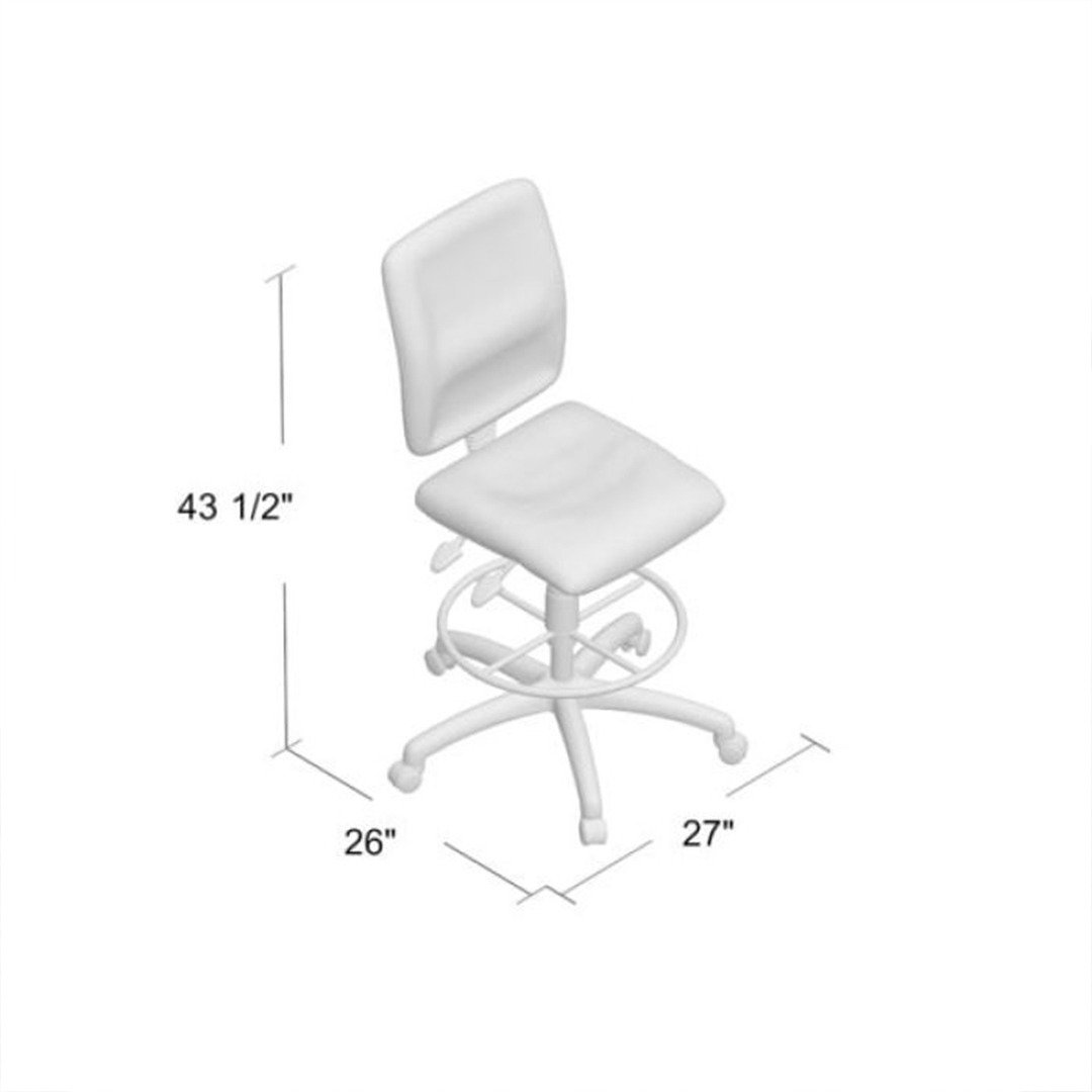 White Stack Chair With Chrome Frame - Image 9