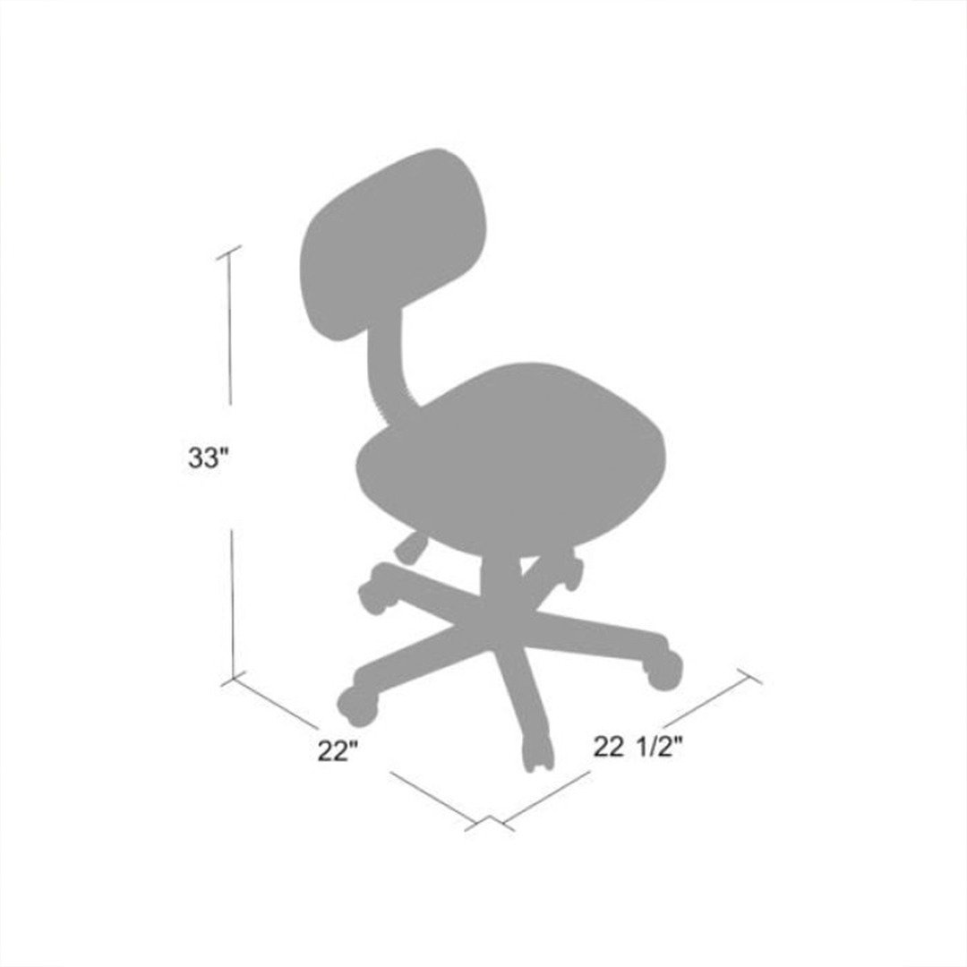 Boss Black Fabric Steno Chair - Image 9