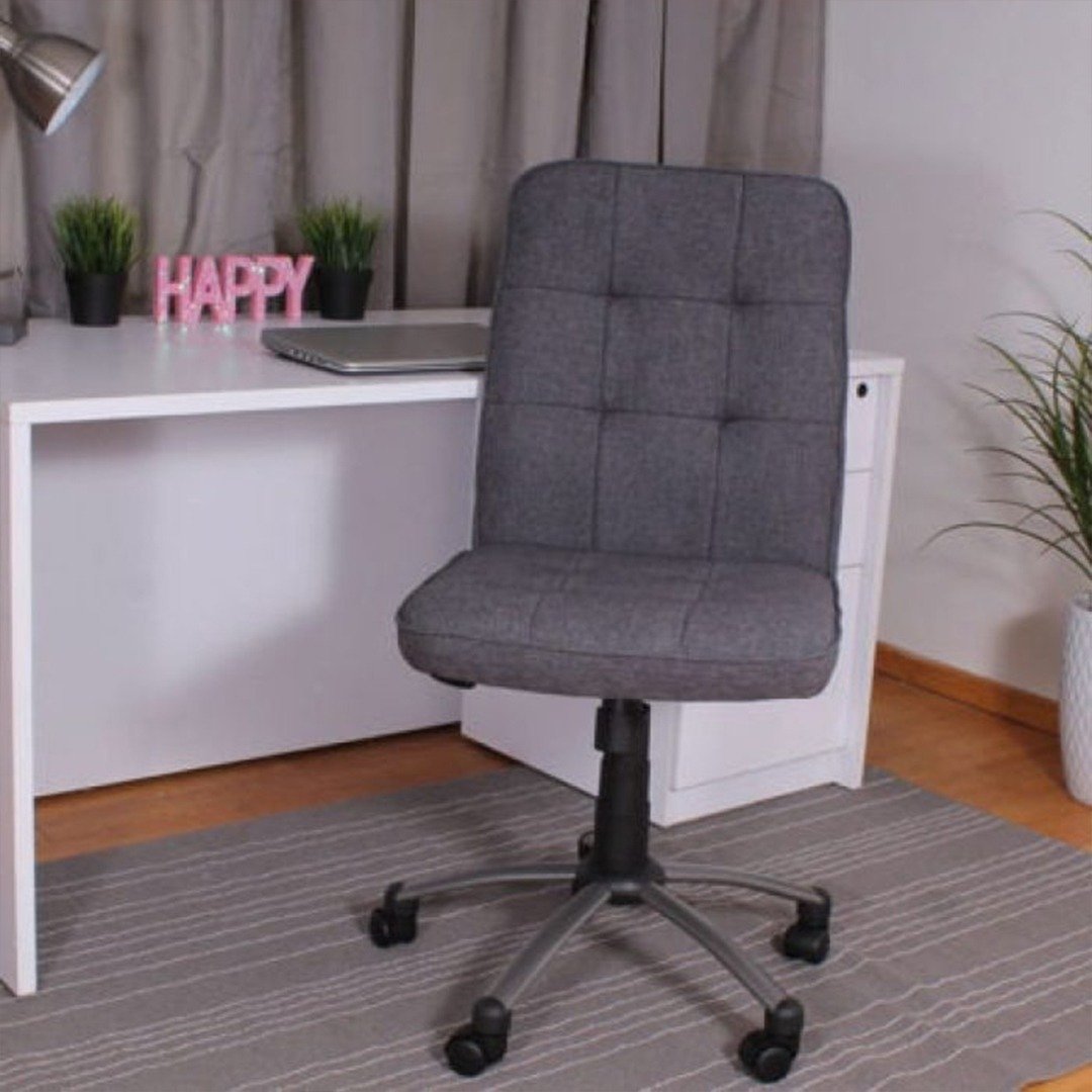 Black Fabric Steno Chair - Image 5
