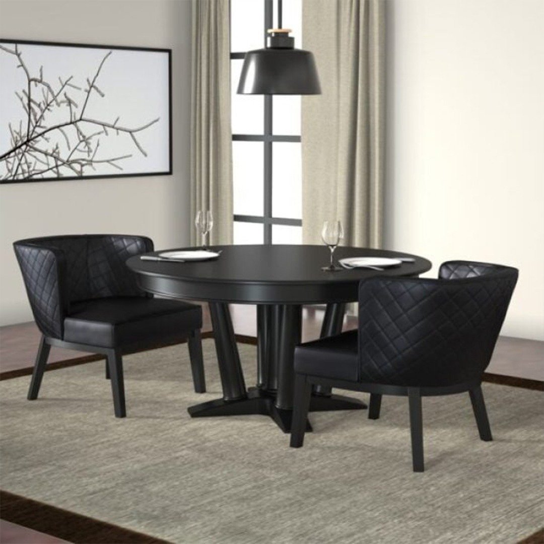 Boss Ava Quilted guest, accent or dining chair - Black - Image 4