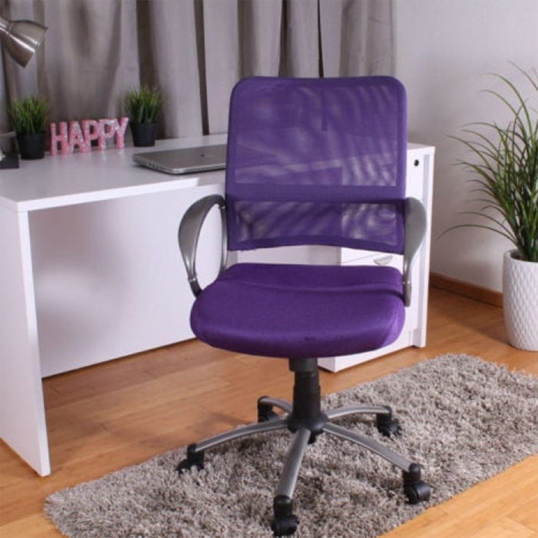 Boss Mesh Back W/ Pewter Finish Task Chair