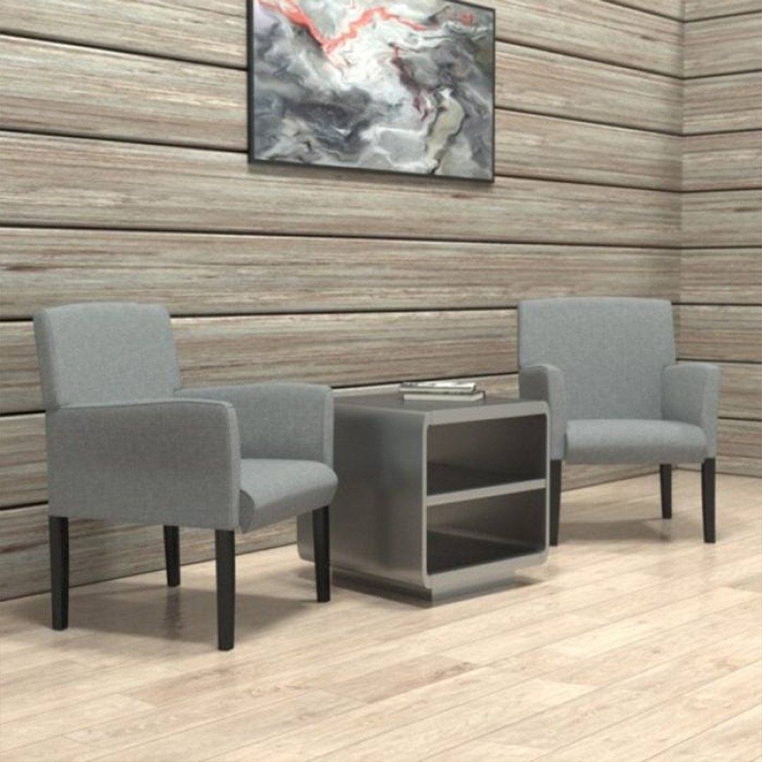 Boss Box Arm guest, accent or dining chair W/Black Base - Image 3