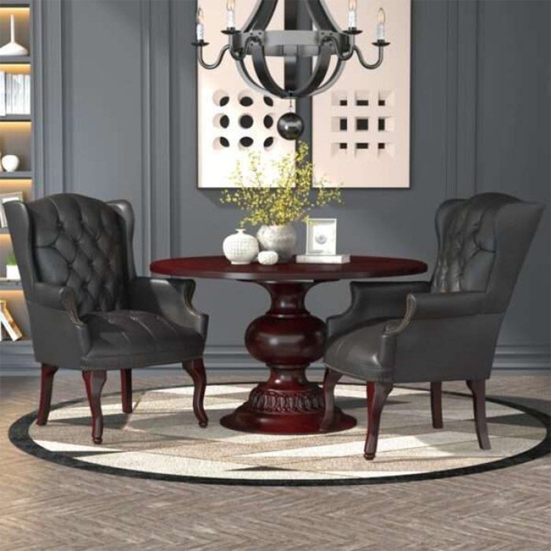 Boss Wingback Traditional Chair In Black