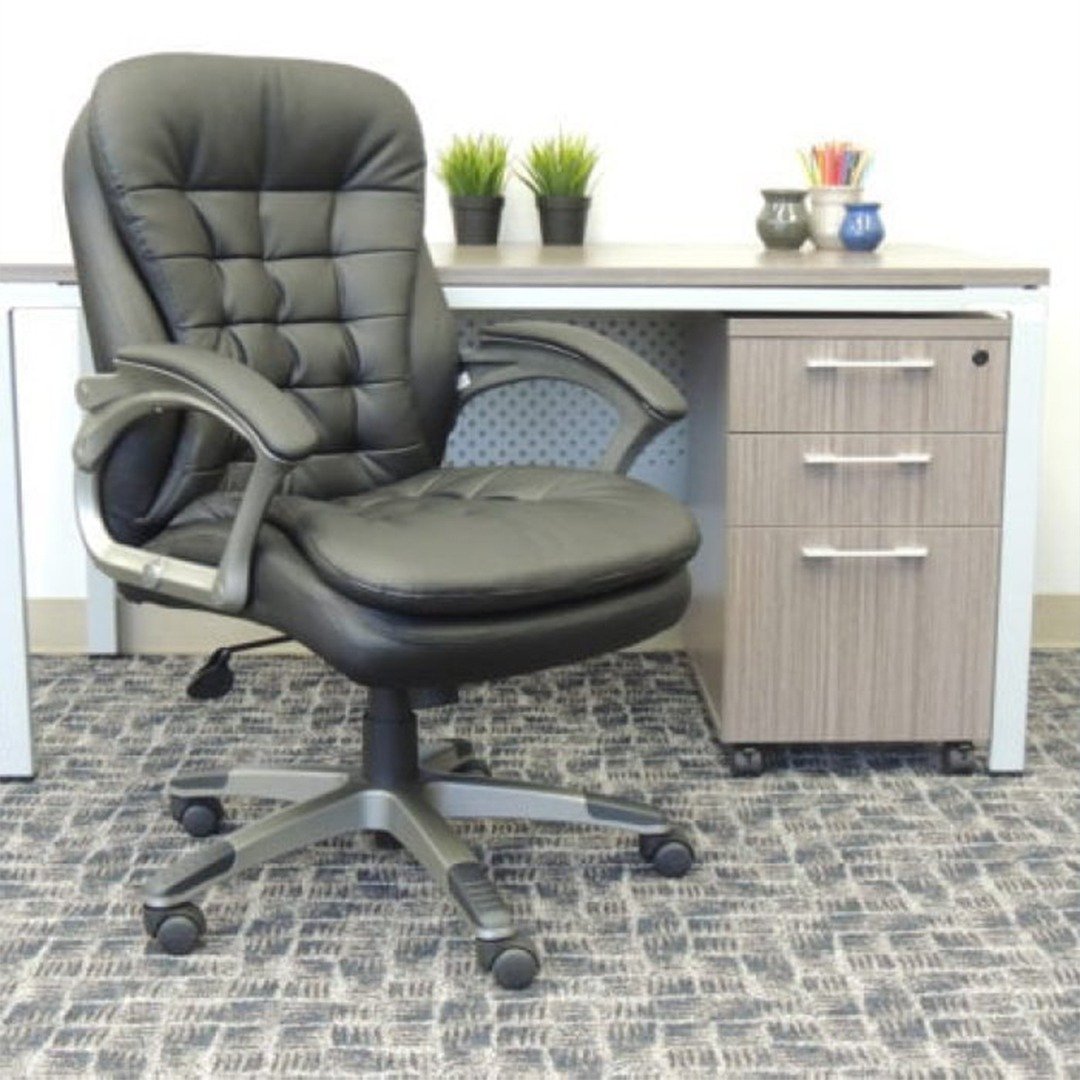 Boss Executive Mid Back Pillow Top Chair - Image 3