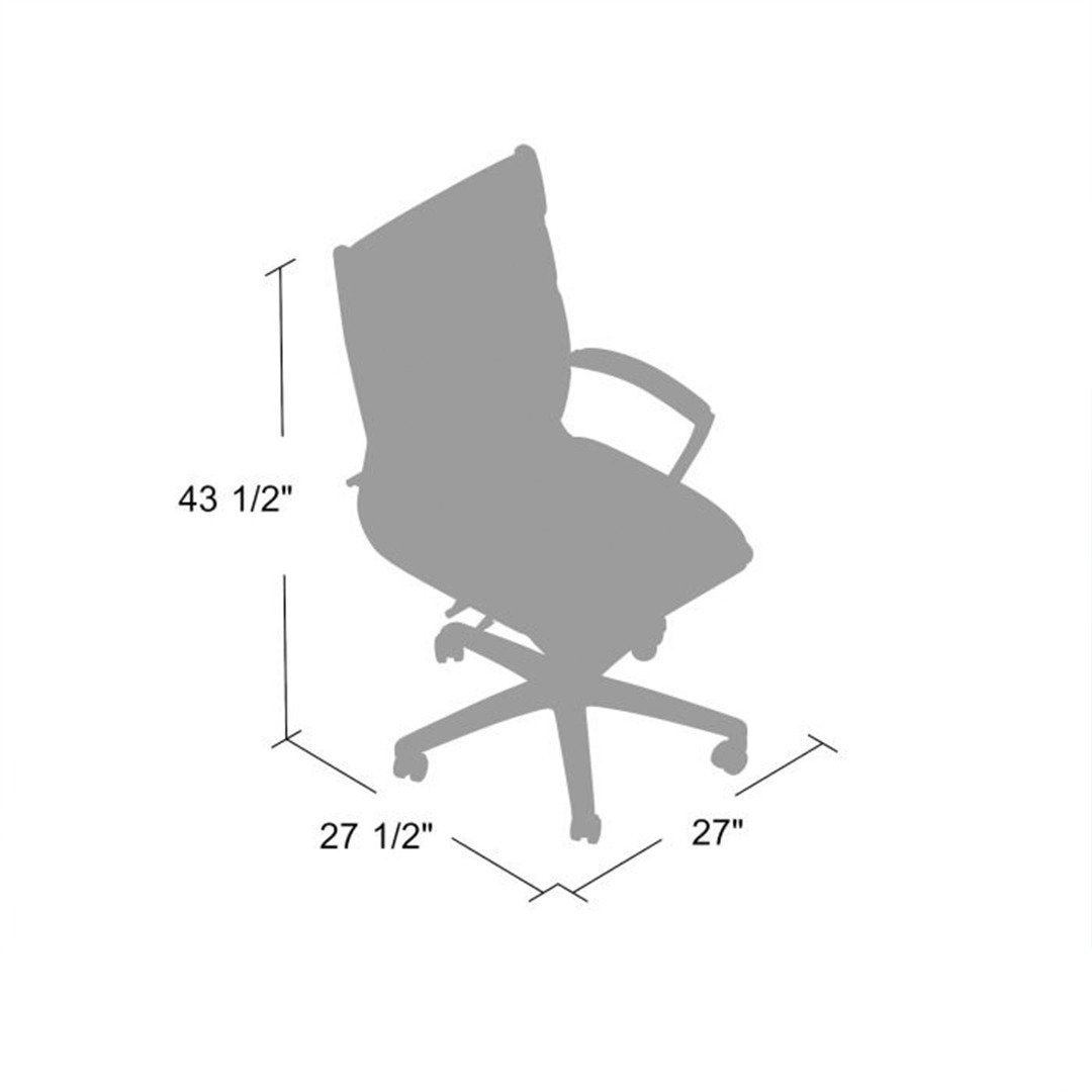 Boss CaressoftPlus Executive Mid-Back Chair - Image 9