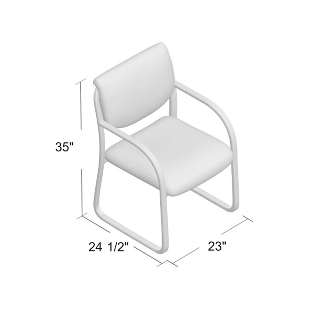 Boss Grey Fabric Guest Chair - Image 7