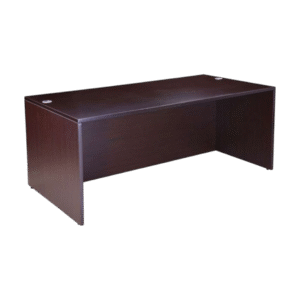 Boss Desk Shell, 71″W X 36″D, Mocha