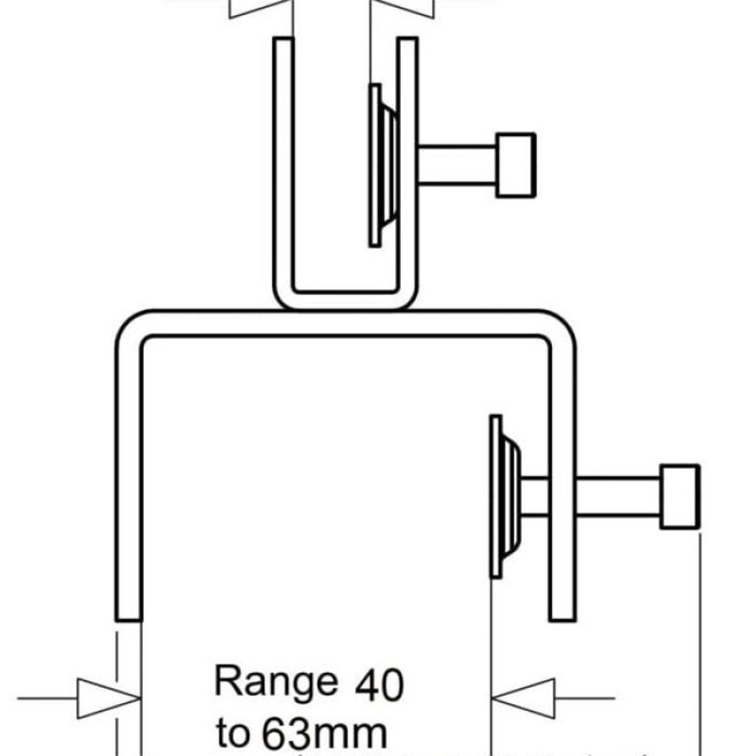Boss Bracket/Hardware For Plexiglass Panel (Top Mounting)(1 set/2 pieces) - Image 5