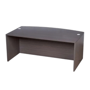 N189-dw Bow Front Desk Neutral Driftwood