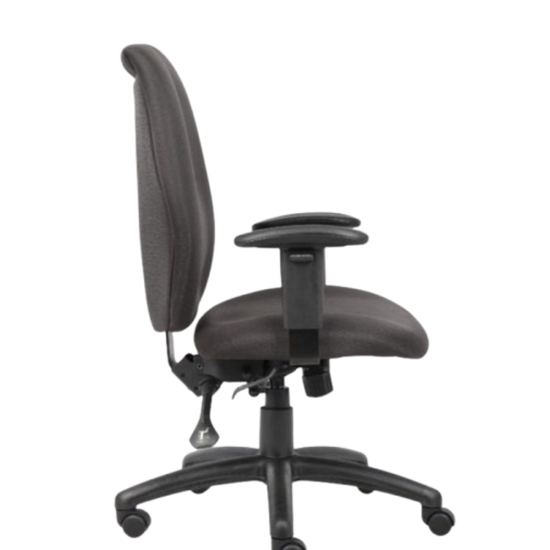 Black Hi-back Task Chair With 3 Paddle Mechanism(Ym8630) - Image 11