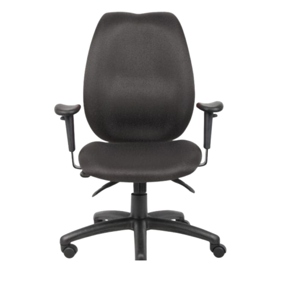 Black Hi-back Task Chair With 3 Paddle Mechanism(Ym8630)