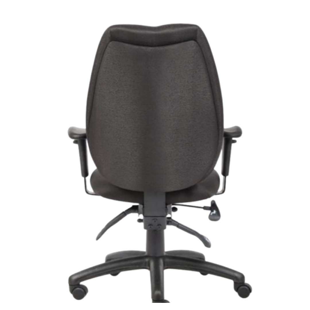 Black Hi-back Task Chair With 3 Paddle Mechanism(Ym8630) - Image 4