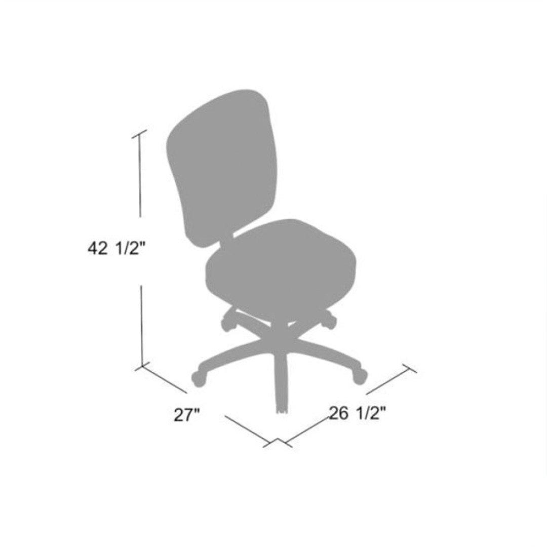 Boss Black Leather Task Chair - Image 4