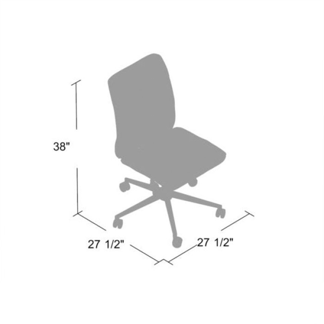 Black Cp Chair With Swivel Seat And Chrome Stand - Image 9