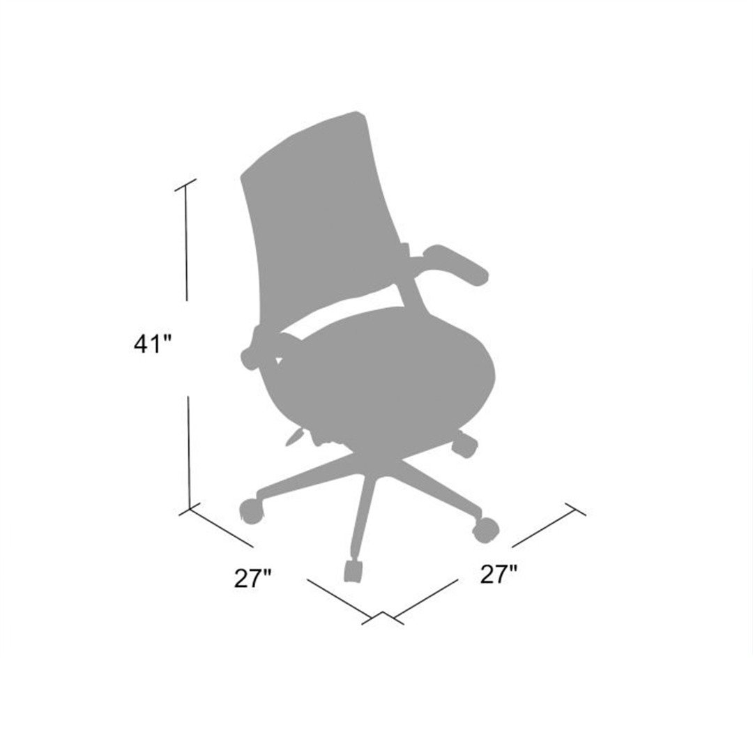 Boss Mid Back Executive Chair In LeatherPlus - Image 3