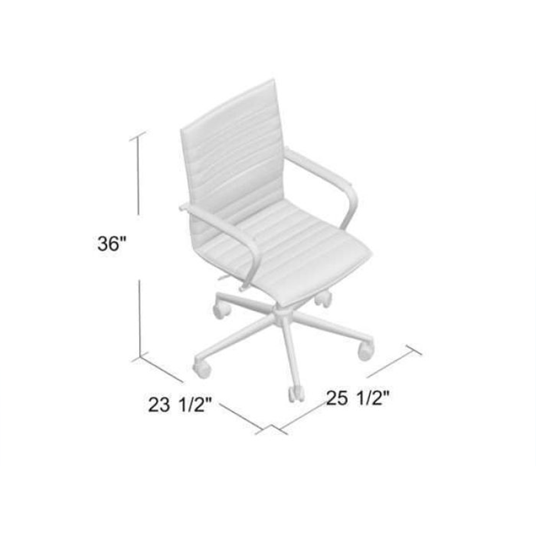 Boss Hospitality Task Chair with Fixed Chrome Arms - Image 5