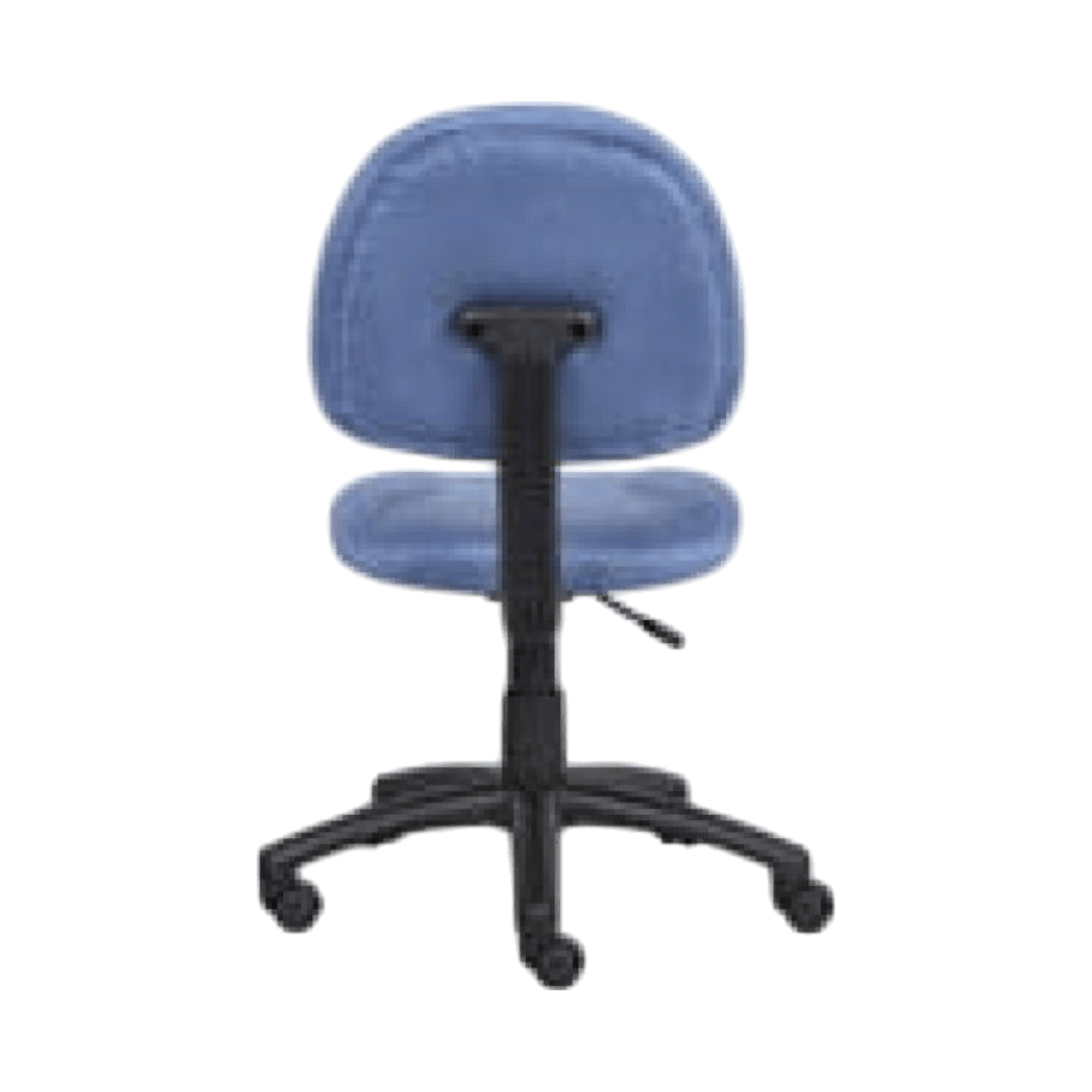 Boss Perfect Posture Deluxe Modern Microfiber Home Office Chair without Arms, Blue - Image 6