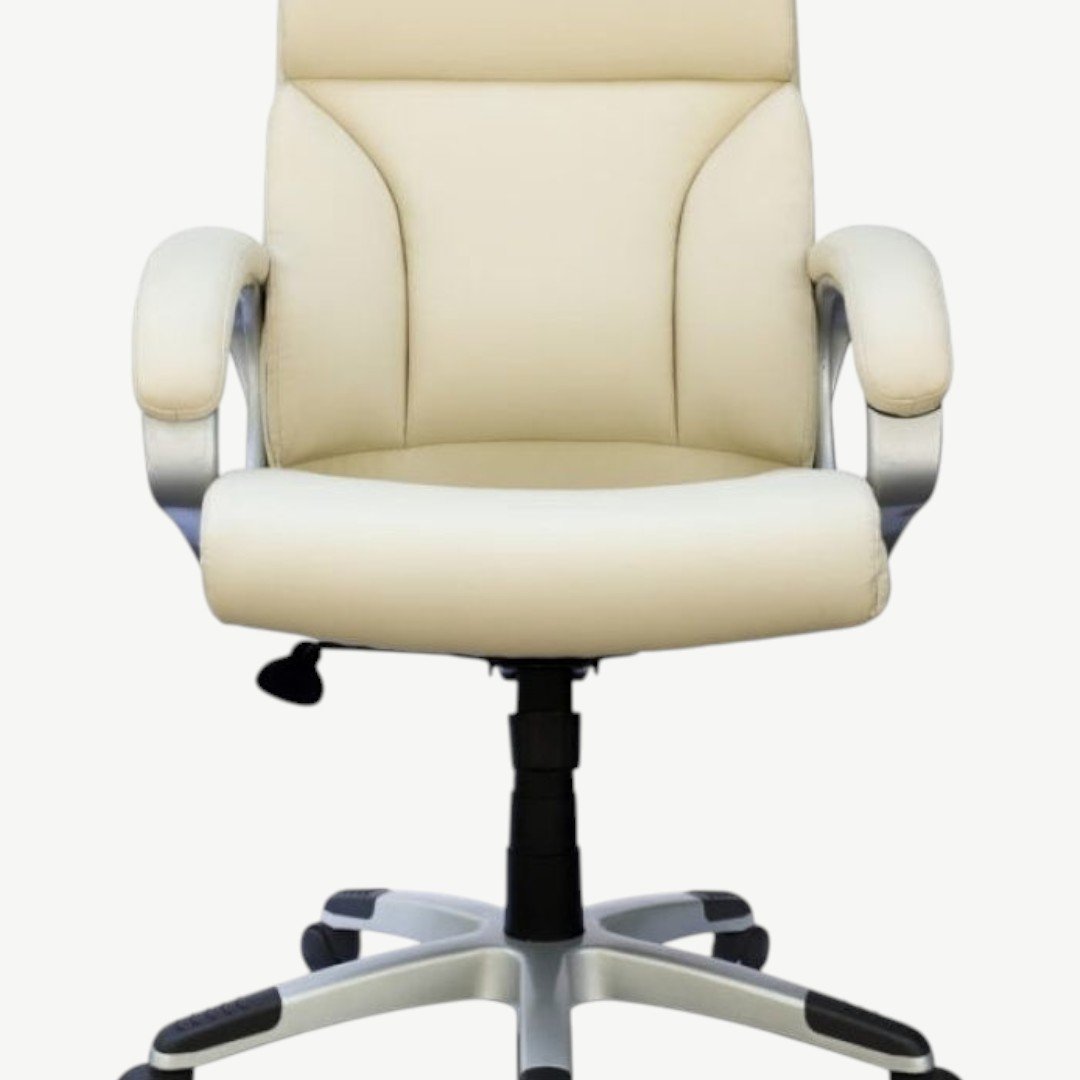 Boss Modern Mid Back Executive Chair, Ivory - Image 2