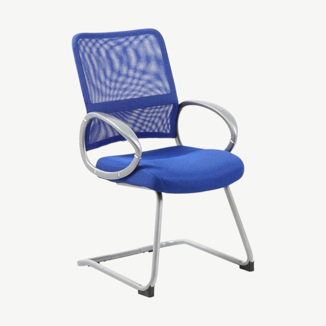 Boss Mesh Back W/ Pewter Finish Guest Chair - Image 2