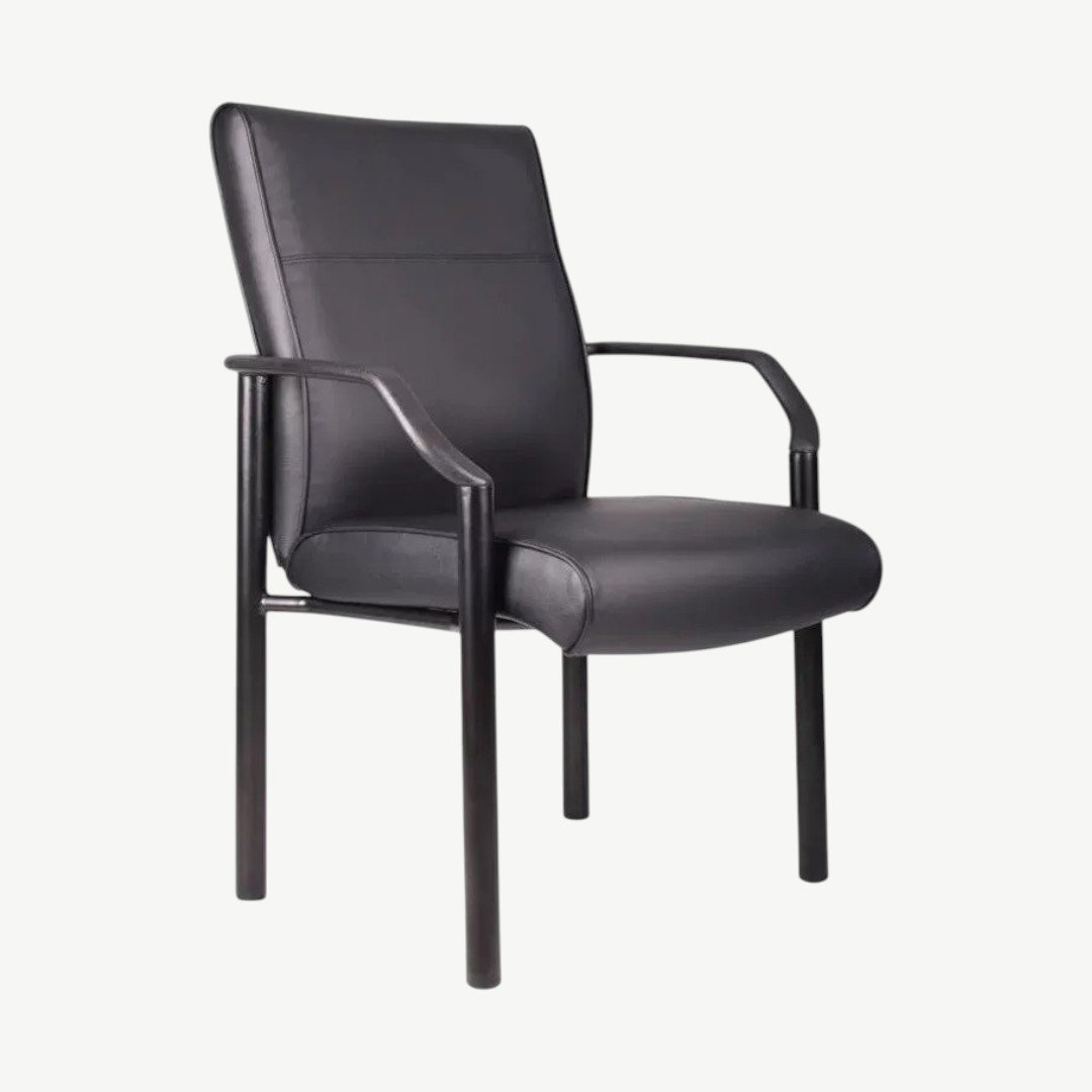 Boss Mid Back Guest Chair In LeatherPlus - Image 2