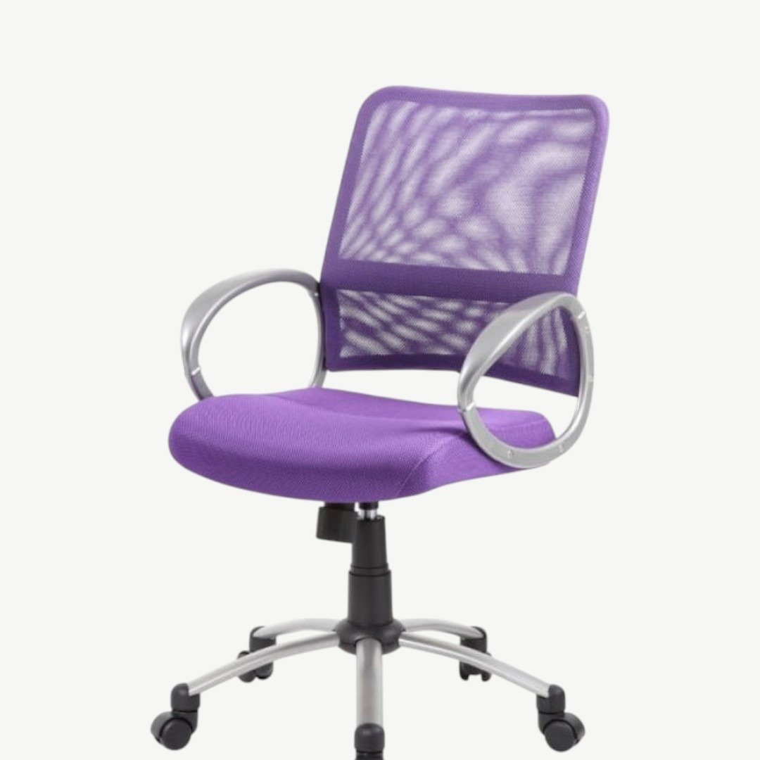 Boss Mesh Back W/ Pewter Finish Task Chair - Image 2