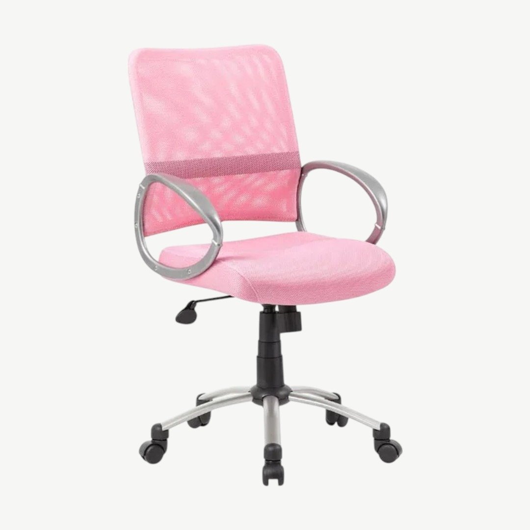 Boss Mesh Back W/ Pewter Finish Task Chair - Image 2