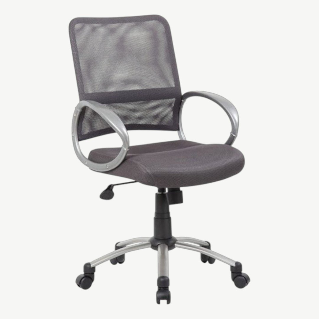 Boss Mesh Back W/ Pewter Finish Task Chair - Image 2