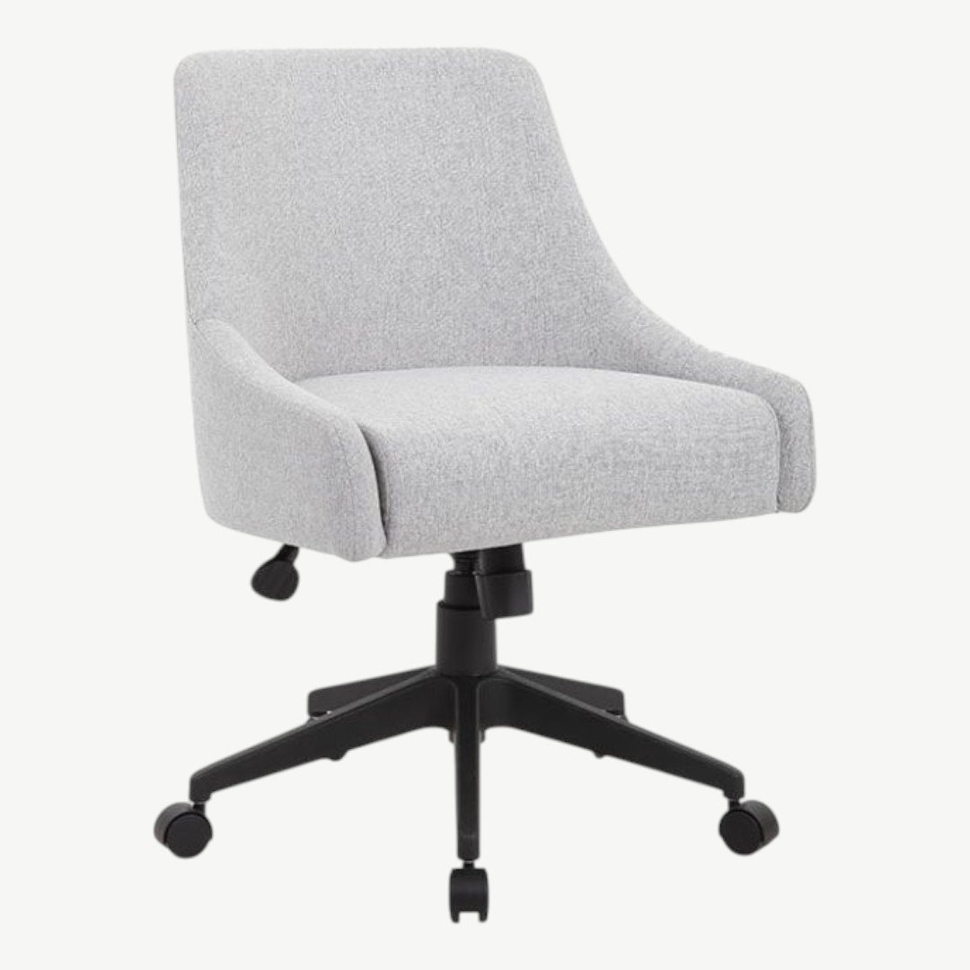 Seat and back upholstered in a soft touch poly-linen weave. - Image 2