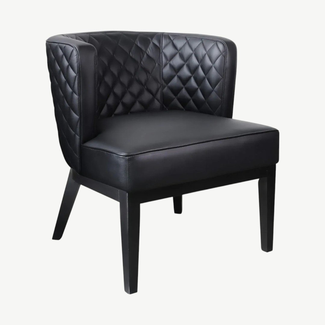 Boss Ava Quilted guest, accent or dining chair - Black - Image 2
