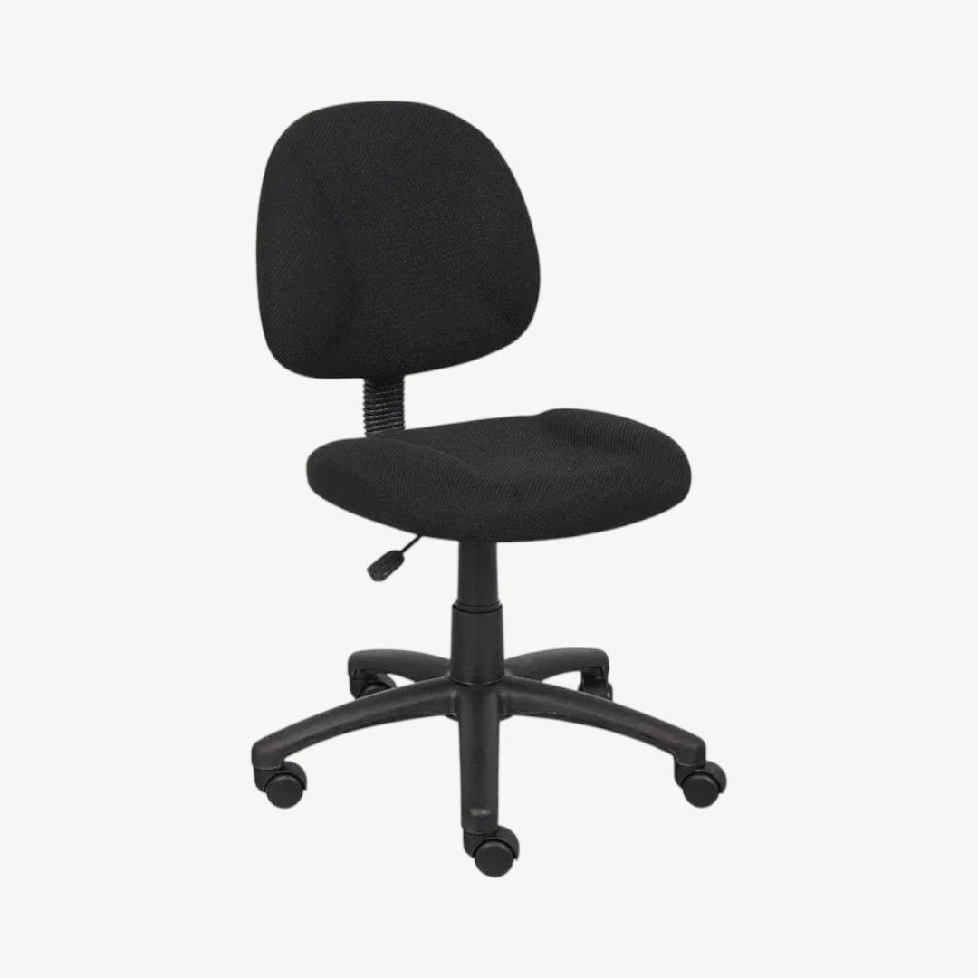 Boss Perfect Posture Deluxe Office Task Chair without Arms, Black - Image 2