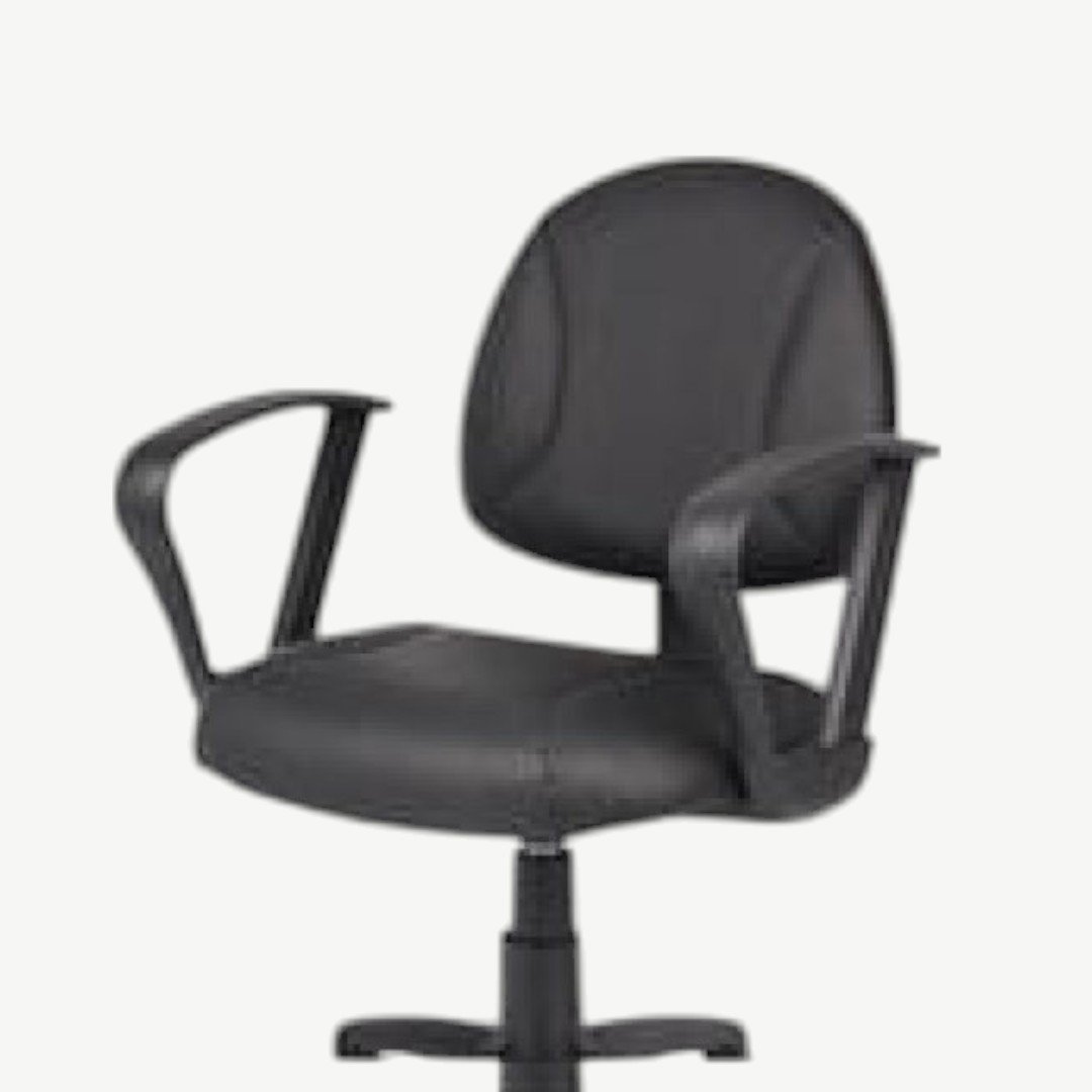 Boss Black Posture Chair W/ Loop Arms - Image 3