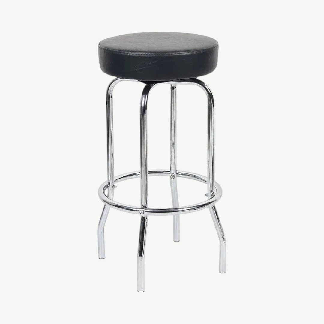 29″ Chrome/Black Stool - Image 2