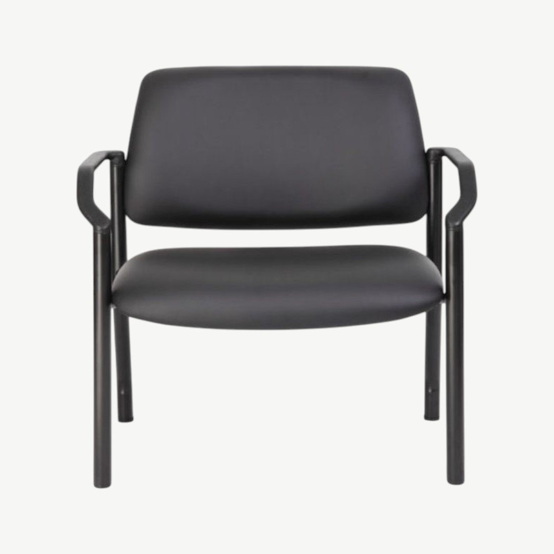 Boss Mid Back Guest Chair, 500 lb capacity, Antimicrobial Vinyl - Image 2