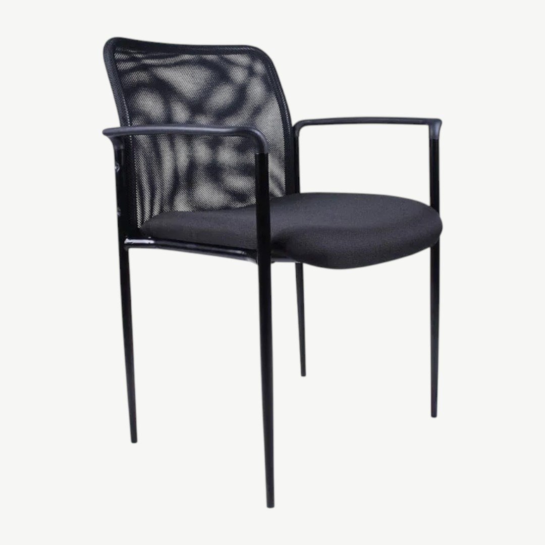 Boss Mesh Guest Chair, Black - Image 2