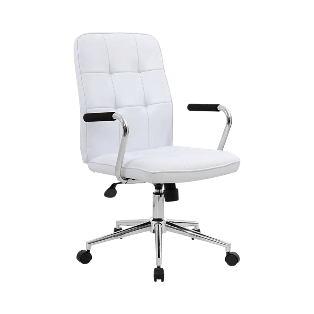 Beige Antimicrobial Vinyl Medical Stool With Back Cushion - Image 2