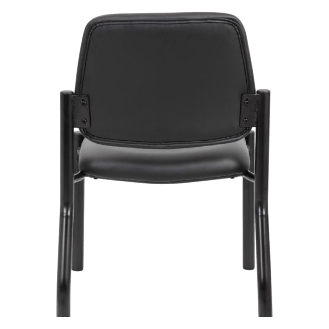 Boss Mid Back Armless Guest Chair, 300 lb capacity, Antimicrobial Vinyl - Image 4