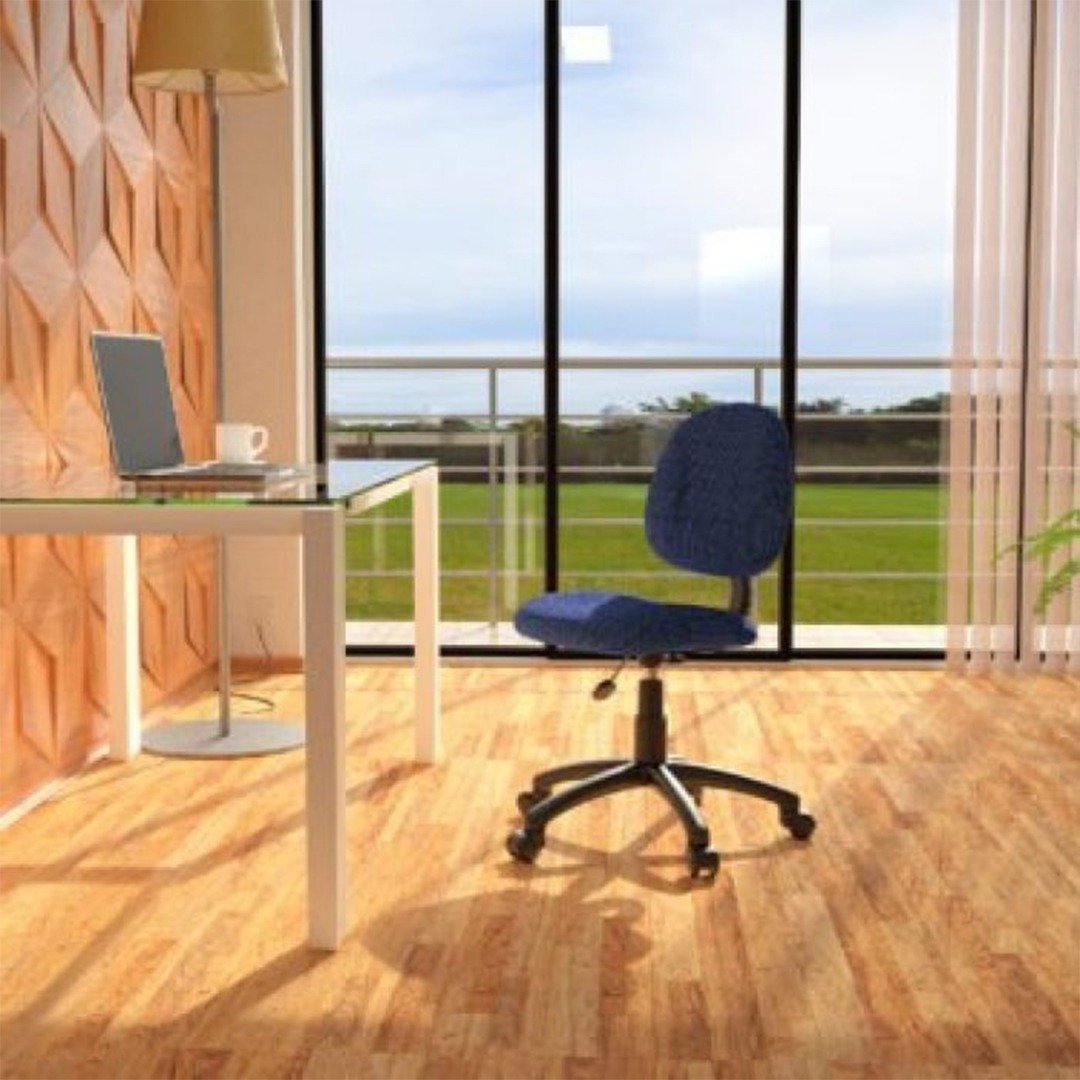Boss Perfect Posture Deluxe Office Task Chair without Arms, Blue - Image 3