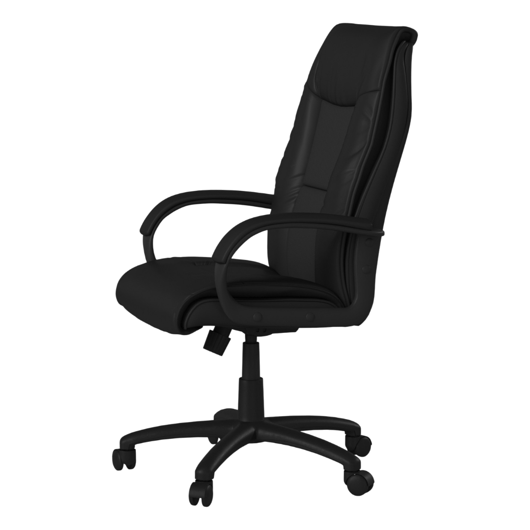 Boss Executive Leather Plus Chair W/Padded Arm - Image 6