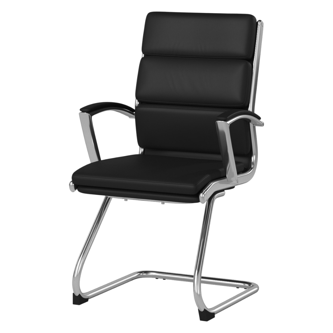 Boss Executive CaressoftPlus Chair with Metal Chrome Finish - Guest Chair - Image 7