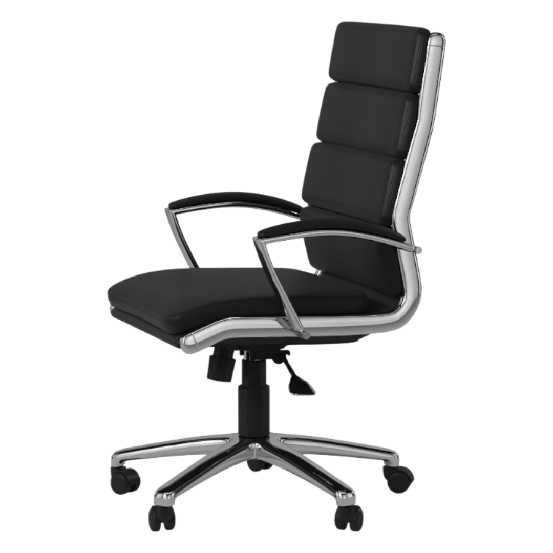 Boss Executive CaressoftPlus Chair with Metal Chrome Finish - Image 4