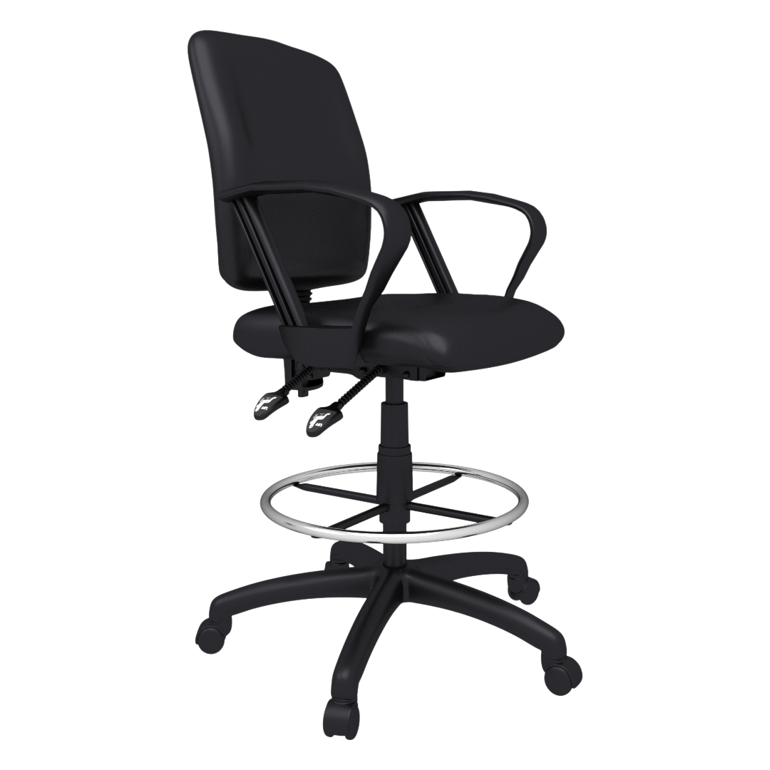 Boss Multi-Function Fabric Drafting Stool W/ Loop Arms - Image 3