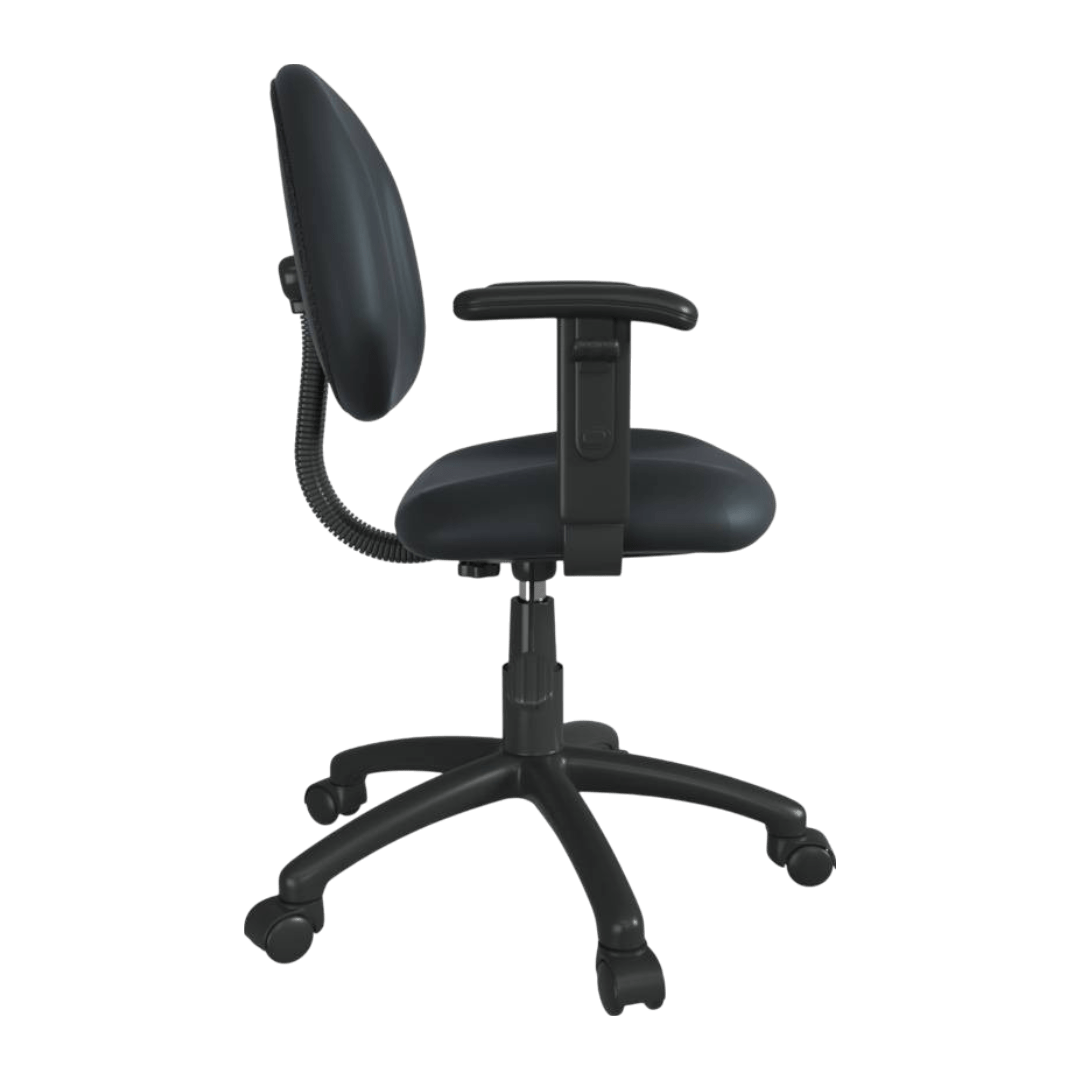 Boss Black Posture Chair W/ Adjustable Arms - Image 3