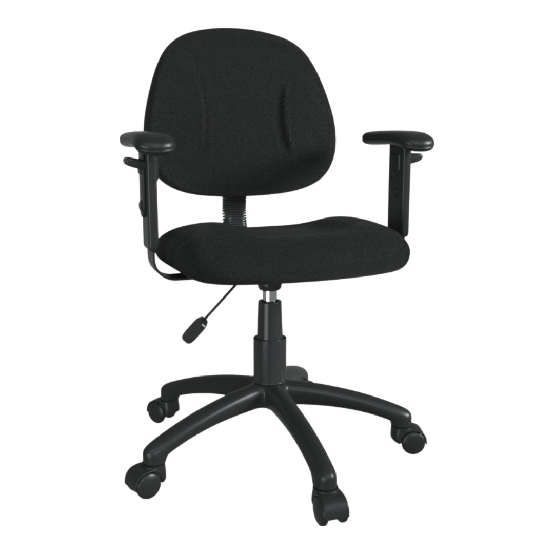 Boss Black  Deluxe Posture Chair W/ Adjustable Arms - Image 4